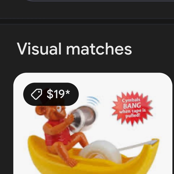 Monkey Tape Dispenser in Yellow plays cymbals when u pulling tape!! - Picture 11 of 11